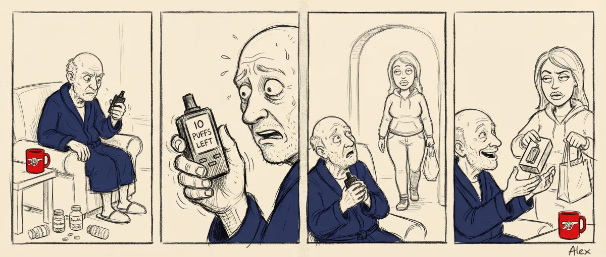 The vape crisis — comic strip