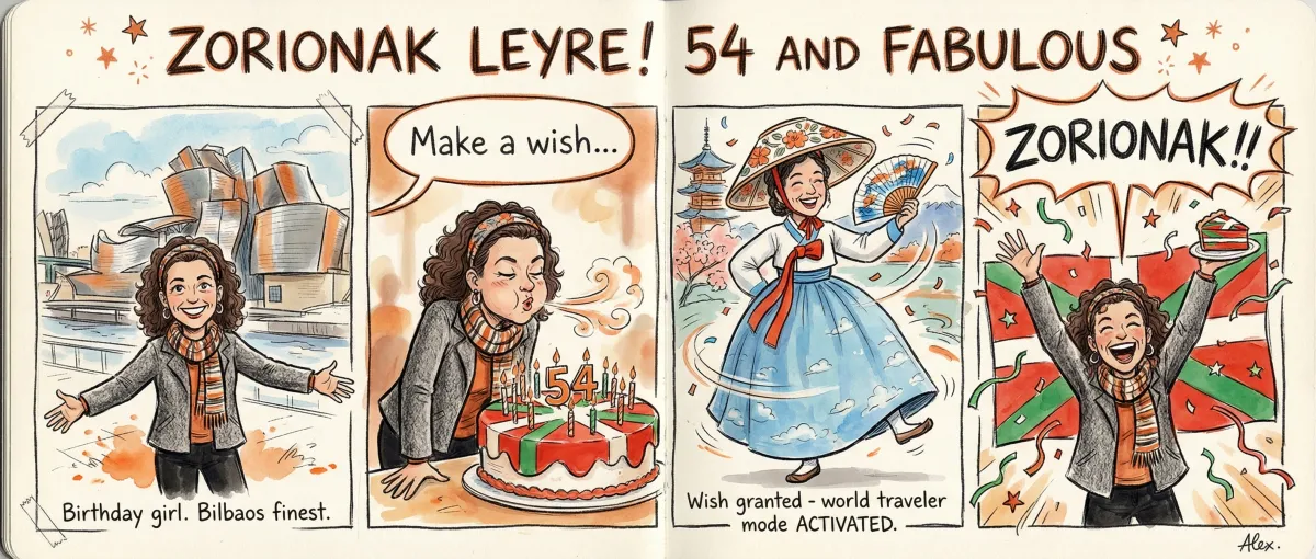 Birthday comic strip for Leyre