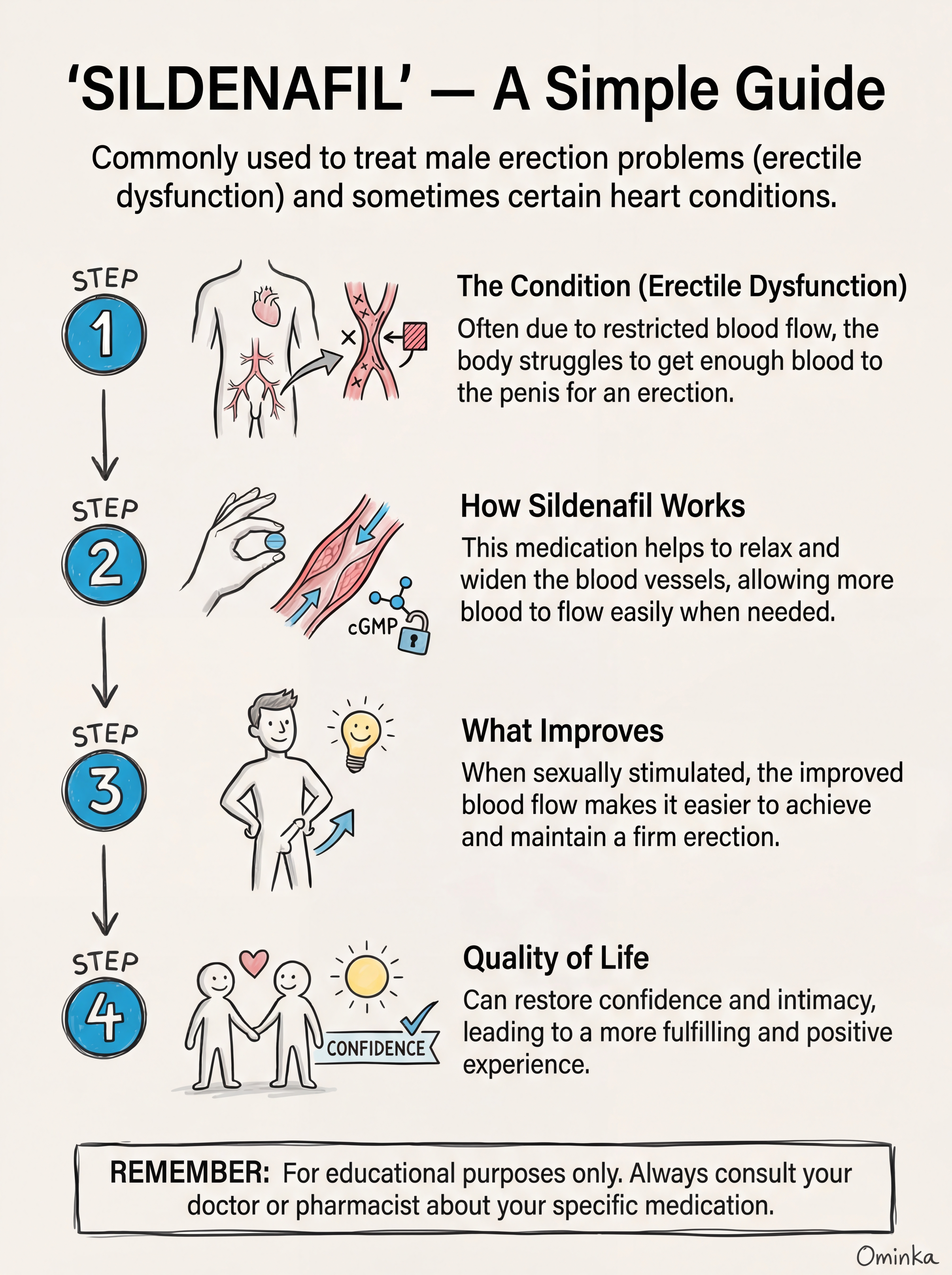 Sildenafil infographic